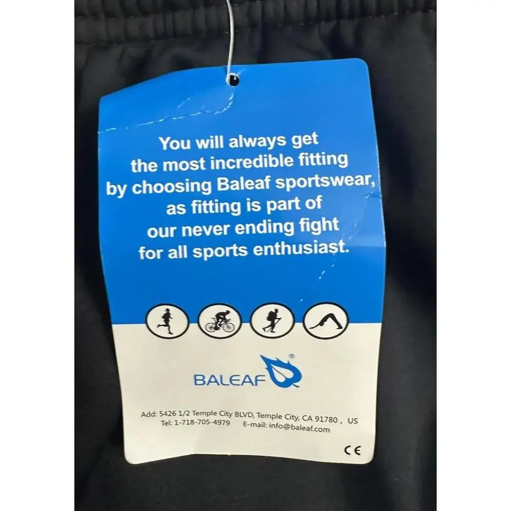 NWT Baleaf Sport‎ Mens Black Active Wear Jogger Pants Size 2XL